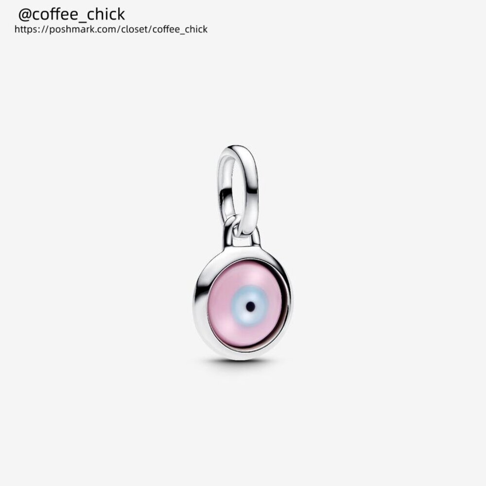 Pandora Engravable Evil Eye Murano Glass Mini Dangle Charm